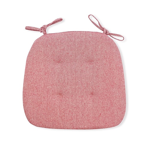 Stuhlkissen Stuhlhussen, Esszimmerstuhl-Sitzpolster, rutschfestes Memory-Schaum-Stuhlpolster mit Bändern, U-förmiger Sitzbezug, Baumwollmischung Image