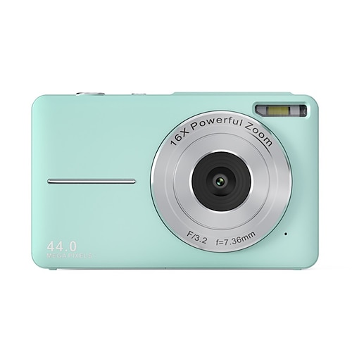 Digitalkamera 1080P 44MP Vlogging Kamera mit LCD-Bildschirm 16X Zoom Kompakt Tragbare Mini wiederaufladbare Kamera Valentinstagsgeschenke für Studenten Jugendliche Erwachsene Mädchen Jungen