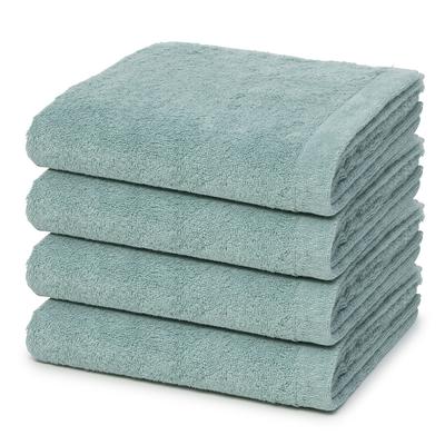 Cawö Lifestyle 4er Set Handtuch Seegrün Grau Image