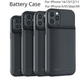 Custodia per batteria intelligente per iPhone 14 13 12 11 Pro Max iPhone XS Max XR 5 6 7 8 Plus SE2 3 Cover per caricabatterie portatile per banca di alimentazione