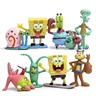 8 pz/set animazione Kawaii spugne Bobs Patrick Star Figure giocattoli Cartoon Sponge Bobs Bobs
