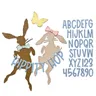 2024 Jan. New hippty Hop Thinlits Bunny Happy Birthday Metal Cutting Dies Scrapbooking per biglietti