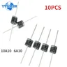 Diodo raddrizzatore 10PCS 6A 10A 1000V DO-27 Kit diodi raddrizzatori assiali elettrici 6 a10 10 a10