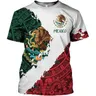 Camicia a maniche corte Aztec messico da uomo estiva moda messico t-Shirt da uomo e da donna 3D