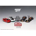 ** Preordina ** MINI GT Mijo Exclusives 1:64 RB18 #1 Max / #11 sliver/Civic/911 GT3 / Bugatti Divo