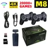 M8 videogioco Stick Lite 4K Console per videogiochi 2.4G doppio Controller Wireless per 10000 giochi