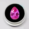 Grande gemma di rubino rosa naturale taglio a pera 12x16mm 10.5Ct VVS gemma sciolta gemma di