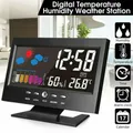 Sveglia digitale a Led 5 in 1 calendario a risparmio energetico Display LCD meteo termometro Monitor