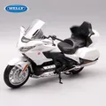 Welly 1:18 HONDA Gold Wing Touring Motorcycle Model lega Metal Toy Travel Racing Leisure moto Model