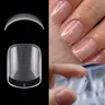 120pcs XXS Short Square Full Cover scolpito Soft Gel Nail Tips Press on Capsule unghie finte