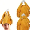 1 pz ringraziamento tacchino cappello adulto ringraziamento cartone animato coscia di pollo