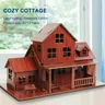 Modello di Puzzle in legno 3D GamesCozy Cottage casa in legno meccanica fatta a mano fai-da-te per