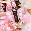 Kawaii Cat Claw Solid Glue Stick Strong Adhesive Pen Shape Glue Stick for Student High Viscosity