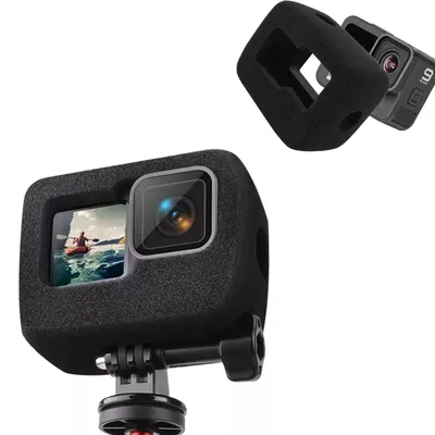 Windshield Wind Noise Reduction Sponge Foam Case For GoPro HERO 12 10 9 Cover Housing For Gopro Hero 11 Action Camera Accessorie