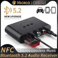 Ricevitore audio Bluetooth 5.2 NFC U Disco 3.5mm AUX RCA USB Adattatore wireless per musica stereo con microfono per kit per auto Amplificatore altoparlante