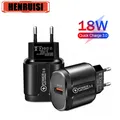 3A Quick Charge 3.0 caricatore USB adattatore per caricabatterie per telefono cellulare da parete ue