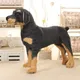 Lifelike Dog Plush Toy 70cm Giant Realistic Animals Stuffed Rottweiler Dog Plush Toys Home