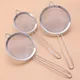 3pcs/set Stainless steel Wire Fine Mesh Oil Strainer Flour Colander Sieve Sifter Pastry Baking