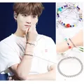 JUNG KOOK Colorful Bead Bracelet Korean Edition New Bracelet for Men and Women Fans A.R.M.Y Rap