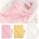 Solid Color Taffeta Baby Blanket Super Soft Newborn Swaddle Blanket Warm Children's Blanket