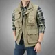 2024 Outdoor Casual Sports Vest Jacket Men's Multi-Pocket Sleeveless Jacket Outdoor Photographer