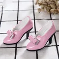 Color 5 Styles 6*2.5cm Doll Wearing Play House Accessories Doll Princess Shoes Doll Fabric Shoes 1/4