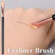 Professional Angled Eyeliner Makeup Brush High Quality Flat Scythe Shaped Portable Eyebrow Contour