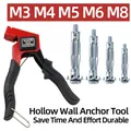 Hollow Drive Wall Anchors Gun Gecko Tool M3 M4 M5 M6 M8 Gypsum Board Fixing Heavy Duty Metal Setting