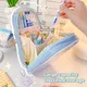 Kawaii Pencil Cases Bag Pouch Transparent Large Capacity Pen Box Organizer Korean for Girls Back To