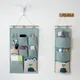 3/7 Pockets Cotton Wall Mounted Storage Bag Cotton Linen Closet Door Sundries Clothes Cosmetic Toys