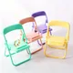 1 chair phone stand desktop folding portable cute macaron creative lazy person tablet stand