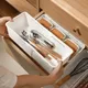 Plastic Drawer Storage Box with Dividers Adjustable Length Plastic Drawers Separators Organizer for