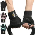 GOUNOD Weightlifting Gloves Wristband Support Breathable Anti-Slip Sports Gym Gloves Bodybuilding