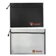 Fireproof Money Document Bag Cash File Bags with Zipper Waterproof Storage Pouch Case Organizer