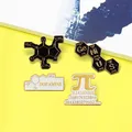 Enamel Pin Dopamine Ge Ni U S Molecular Structure π Brooches Badges Backpacks Lapel For Friends