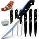 Steak Knives Set of 6 8 4pcs Stainless Steel Sharp Cleaver Slicing Knife Dinner Serrated Knives for