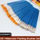 10/20/50 PCS Paint Brushes Set Acrylic with Flat Round Pointed Paint Brushes Craft Watercolor Oil