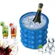 Ice Cube Mold Silicone Ice Cube Maker Tray Portable Bucket Wine Drinking Whiskey Freeze Ice Cooler