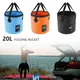 Fishing Bucket Car Water Bucket 20L Portable Bucket Water Storage Bag Foldable Storage Container