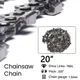 Chainsaw Chain 20 Inch Metal Chainsaw Chain 76 Drive Electric Saw Accessory Replacement Chainsaw Saw