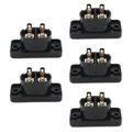 5PC C8 Male Power Socket Female Plug Power Outlet Embedded Electric Connector AC 2.5A 250V 8-Shaped