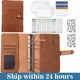 Notebook A6 Loose-leaf Notebook Binder Shell Budget Planner 2023 Cash Envelope Savings Money 6 Holes