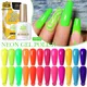 BORN PRETTY 10ML Summer Neon Gel Nail Polish Nail Art Vernis Semi Permanent Manicure Black White