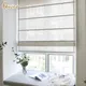 Free Shipping Nature Fabric Half Blackout Curtains Roman Blinds For Living Room Window Treatment