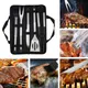 BBQ Grill Tool Set Stainless Steel Barbecue Ing Tools Outdoor Camping Cooking Accessories Kit with