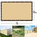 Beige shading net garden plant shed sunshade UV protection outdoor greenhouse sunshade