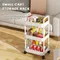 Household Multi-layer Small Cart Storage Rack Floor To Floor Kitchen Bedroom Bathroom Storage Rack