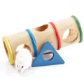 Hamster Toys Wooden Colorful Funny Seesaw Mouse Chinchilla Gerbil Hedgehog Cage House Pet