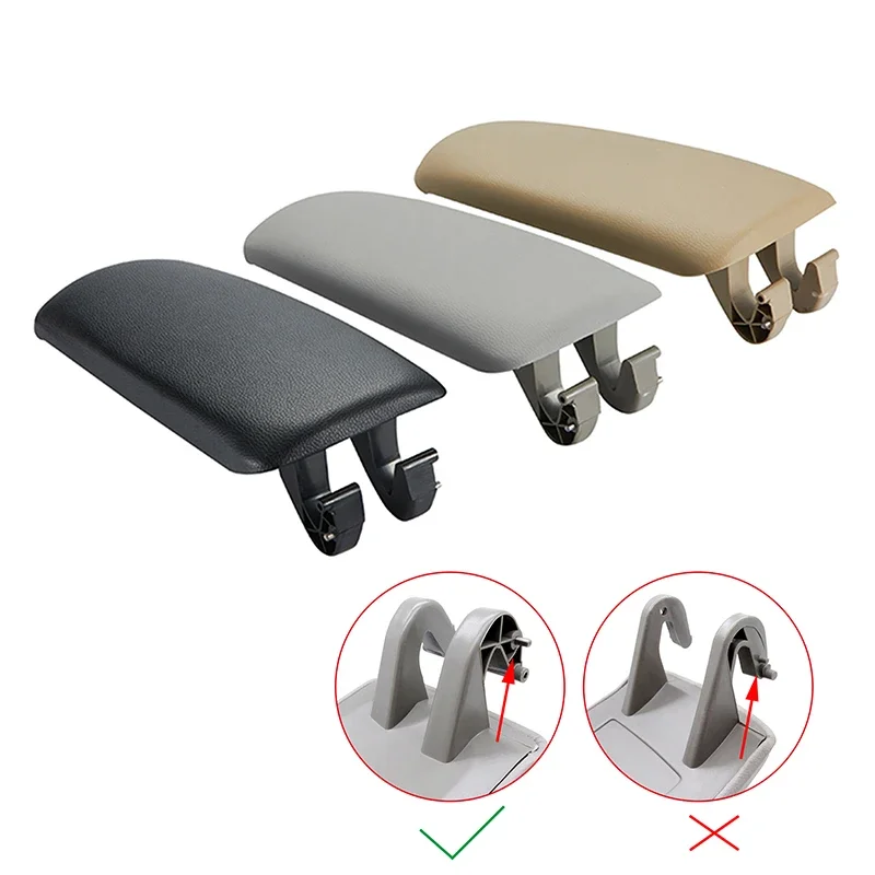 1Pc per Audi A4 B6 B7 2002-2007 Center Console Bracciolo Scatola di Immagazzinaggio Coperchio Della Copertura Accessori Auto In Pelle Auto Bracciolo chiusura copertura