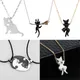 New Arrival Cat Kitten Heart Stainless Steel Necklace Pendant Necklace Cute Animal Pet Cat Charm